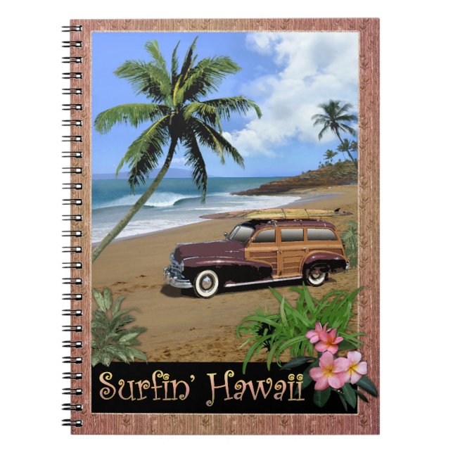 Caderno Espiral Surfin' Hawaii (Frente)