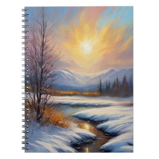 Caderno Espiral Surgimento solar congelado