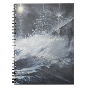 Caderno Espiral Surpreendido pela batalha de Starshell Scharnhorst