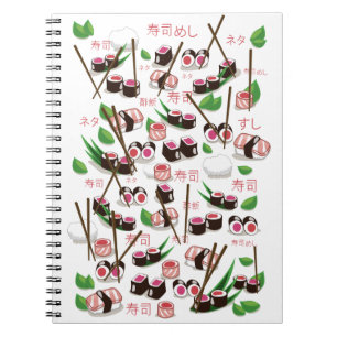 Caderno Espiral Sushi