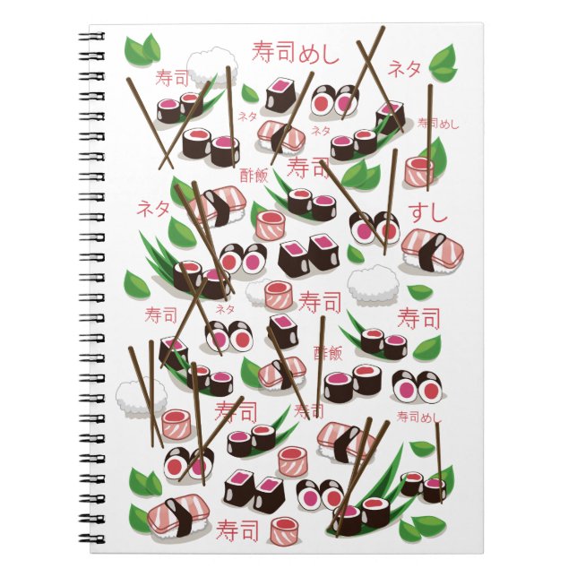 Caderno Espiral Sushi (Frente)