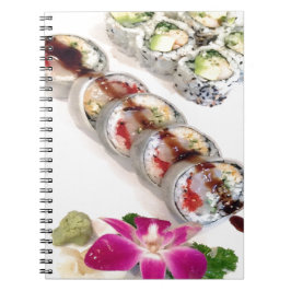 Caderno Espiral Sushi California Rolls
