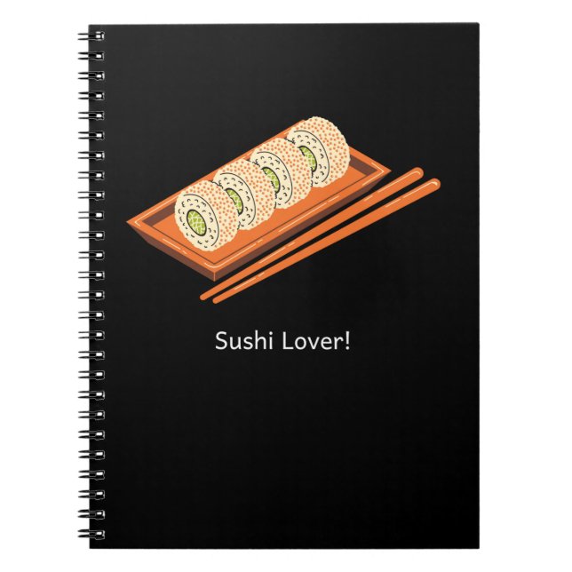 Caderno Espiral Sushi Lover (Frente)