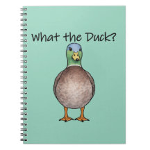 Süßes Notizbuch mit Ente