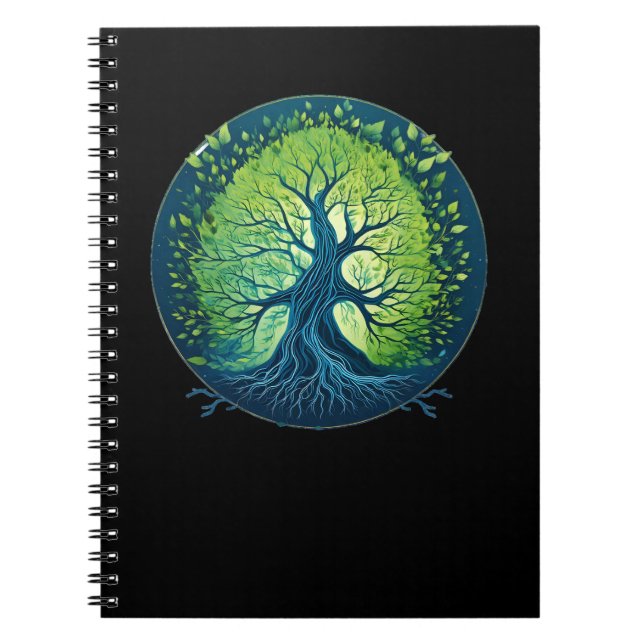 Caderno Espiral Sussuros do Vento: A Essência da Árvore (Frente)