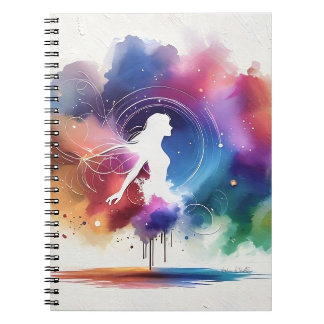 Caderno Espiral Sussurros de uma Alma Arco-Íris (Frente)