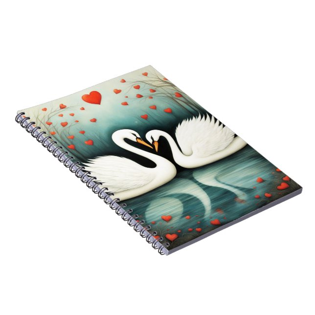 Caderno Espiral Swan Love 2 (Lado Direito)