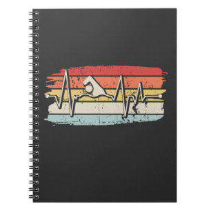Caderno Espiral Swimmer Natação Retro