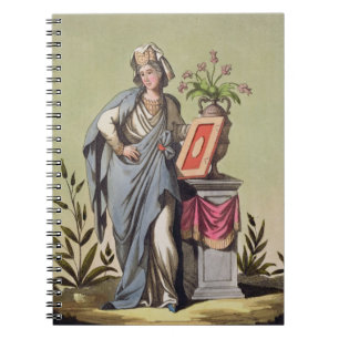 Caderno Espiral Sybil de Cumae, no. 16 "de Roma antiga", engrav