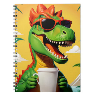 Caderno Espiral T-Rex Dinossaur Engraçado