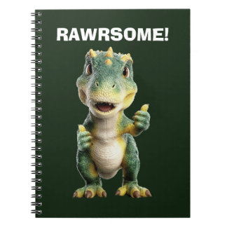 Caderno Espiral T Rex Polegar Para Cima
