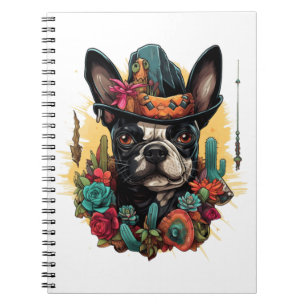 Caderno Espiral T-Shirt Clássico De Arte Francesa Engraçado