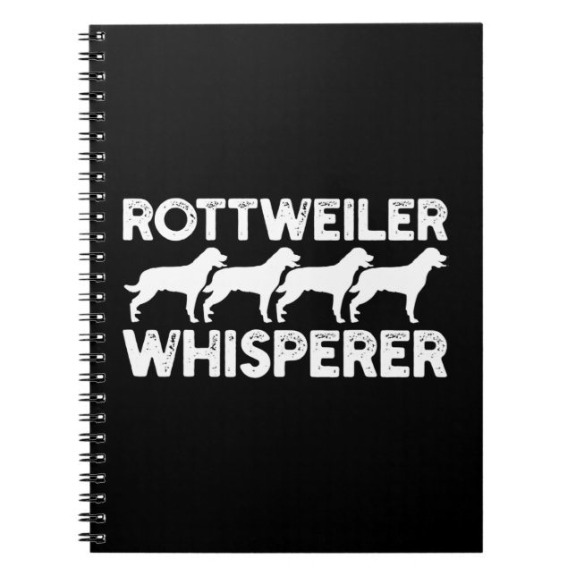 Caderno Espiral T-Shirt Rottweiler (Frente)