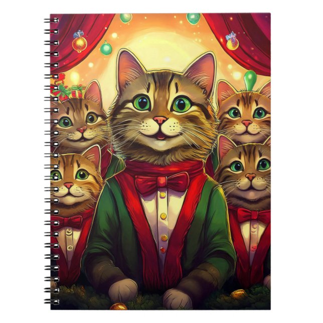 Caderno Espiral Tabby Cat Choir (Frente)