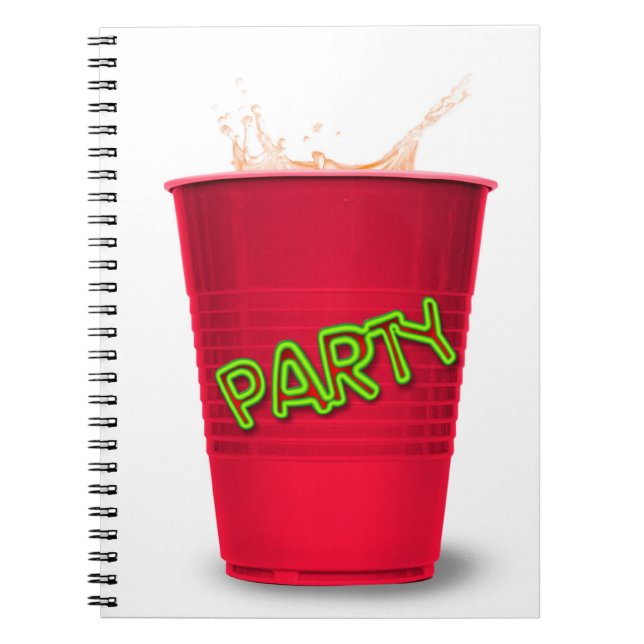 Caderno Espiral Taça Red Party (Frente)