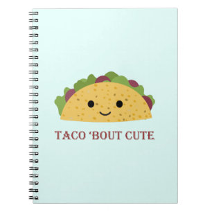 Caderno Espiral Taco Bout Cute Kawaii Taco