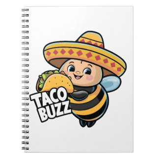 Caderno Espiral Taco Buzz Abelha