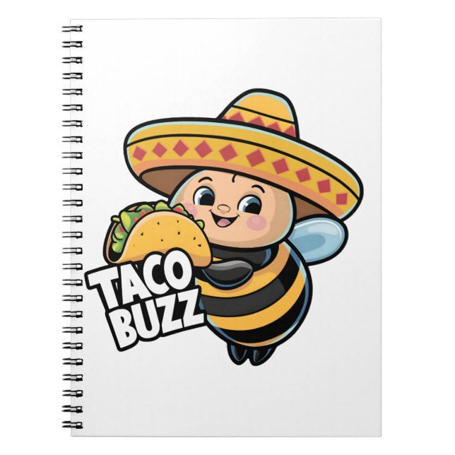 Caderno Espiral Taco Buzz Abelha (Frente)