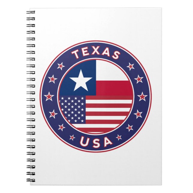 Caderno Espiral Taco do Texas, capa de telefone, saco de toques (Frente)