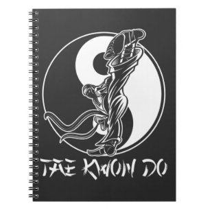Caderno Espiral Taekwondo Arts Marciais Tae kwon do Self Defense