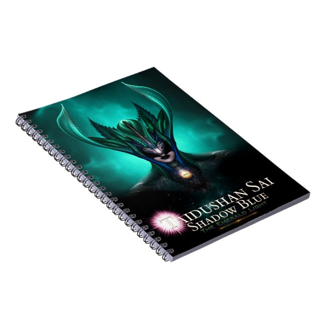 Caderno Espiral Taidushan Sai Shadow Blue - Notebook Emerald Light (Lado Direito)