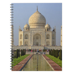 Caderno Espiral Taj Mahal, um mausoléu localizado em Agra, Índia,