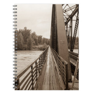 Caderno Espiral Talkeetna Railroad Bridge Walkway