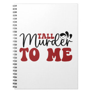 Caderno Espiral Tall Assassinato para mim
