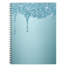 Caderno Espiral Tampa de ar iPad da Glitter Elegante