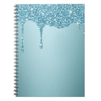 Caderno Espiral Tampa de ar iPad da Glitter Elegante