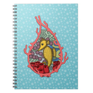Caderno Espiral Tanga o notebook do cavalo marinho