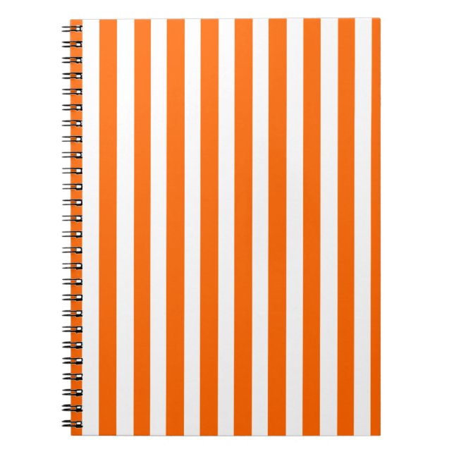 Caderno Espiral Tangerina Moderna Stripes (Frente)