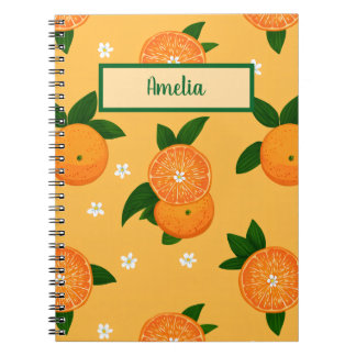 Caderno Espiral Tangerinas de Verão