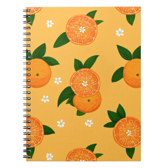 Caderno Espiral Tangerinas de Verão (Frente)