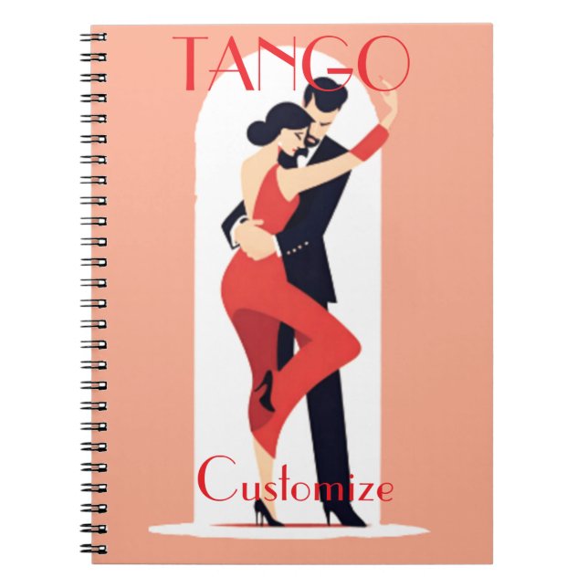 Caderno Espiral Tango Dancers Thunder_Cove (Frente)