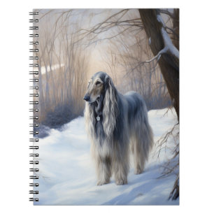 Caderno Espiral Tanque afegão deixa nevar o Natal