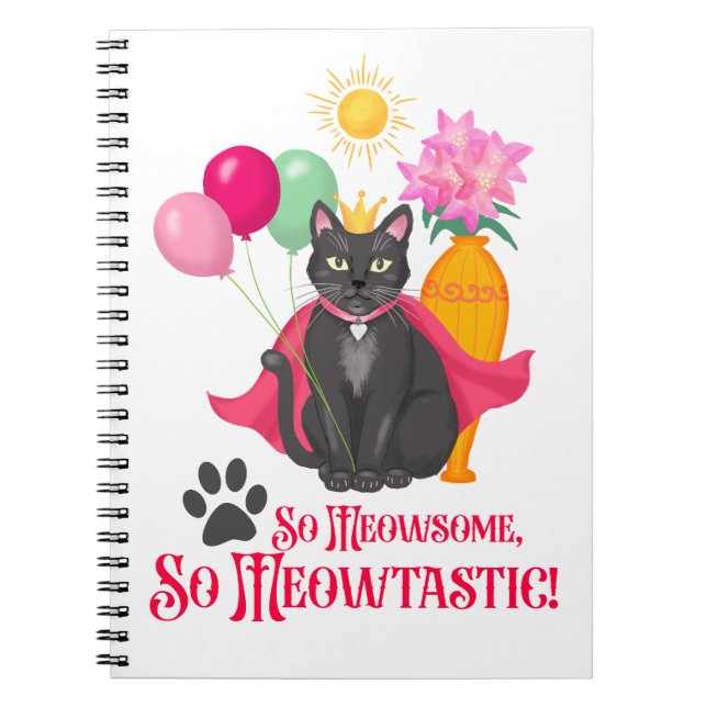 Caderno Espiral Tão Meowsome, Tão Meowtastic! (Frente)