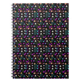 Caderno Espiral tapete de mesa elegância floral - design botânico