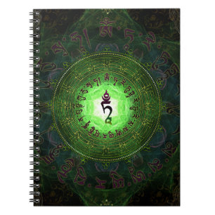 Caderno Espiral Tara verde - proteção dos perigos e do sofriment