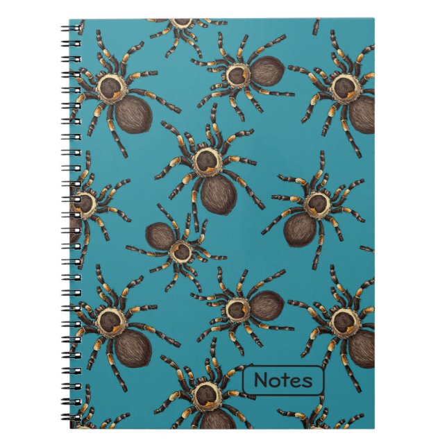 Caderno Espiral Tarantula em azul (Frente)