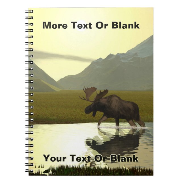 Caderno Espiral Tarde Moose (Frente)