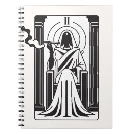 Caderno Espiral Tarot Alta Sacerdotisa Fumo de Maconha Oculto