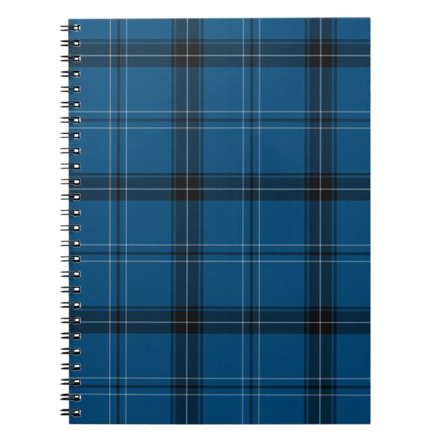 Caderno Espiral Tartan Azul Escocês Ramsay (Frente)