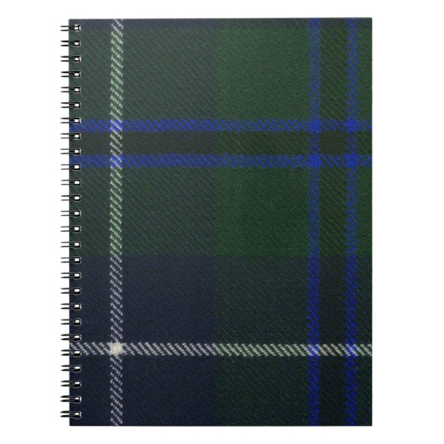 Caderno Espiral Tartan de Douglas do clã (Frente)