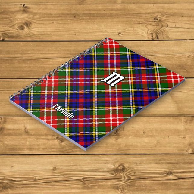 Caderno Espiral Tartan do Clã Christie (Criador carregado)