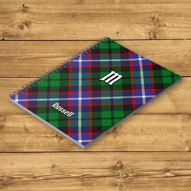 Caderno Espiral Tartan do Clã Russell (Criador carregado)