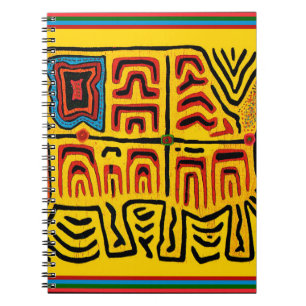 Caderno Espiral Tartaruga Andante da Tribo Cuna Indiana