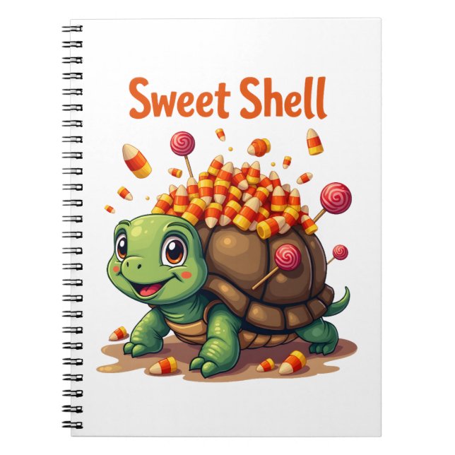Caderno Espiral Tartaruga de Shell Candy (Frente)