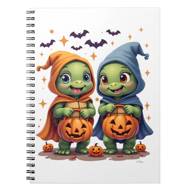 Caderno Espiral Tartaruga do Mar das Bruxas Tartarugas Fantasmas T (Frente)