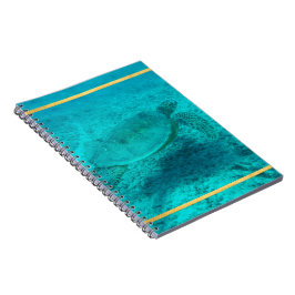 Caderno Espiral Tartaruga do Mar Verde Havaiana